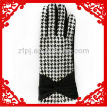 Dame Houndstooth Wolle gestrickter Handschuh